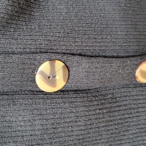 Woman's Long Black Sweater - Picture 3 of 3